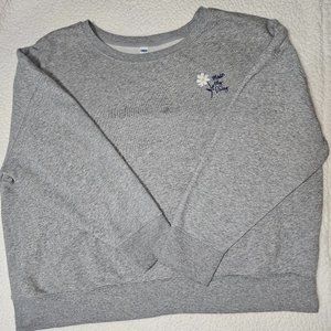 Previously Loved Old Navy Gray "Make My Daisy" Crewneck